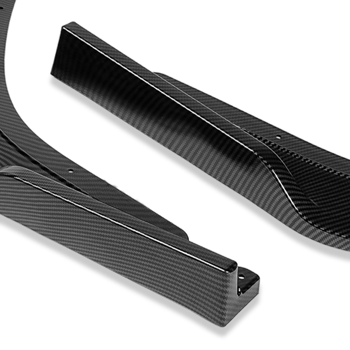 LIP FRONTAL 11-14 SUBARU WRX, WRX STI - REQUIRES DRILLING BUMPER FOR INSTALLATION - 3PC - CARBON FIBER LOOK