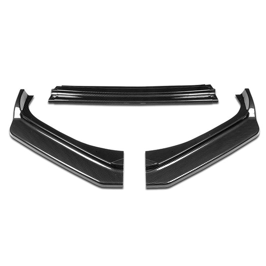 LIP FRONTAL 17-20 SUBARU BRZ - REQUIRES DRILLING BUMPER FOR INSTALLATION - 3PC - CARBON FIBER LOOK