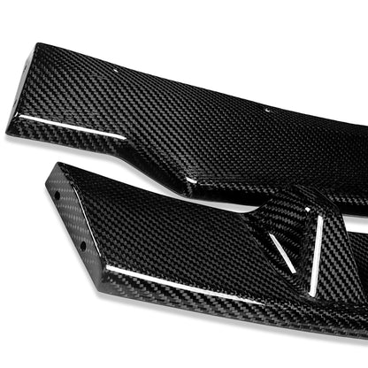 LIP FRONTAL 09-11 BMW - FITS ONLY 328I, 328I XDRIVE, 335D, 335I, 335 X DRIVE SEDAN MODELS - DOES NOT FIT M3, M-TECH, AND M-SPORT BUMPERS - REQUIRES DRILLING  BUMPER FOR INSTALLATION - 3PC - REAL CARBON FIBER