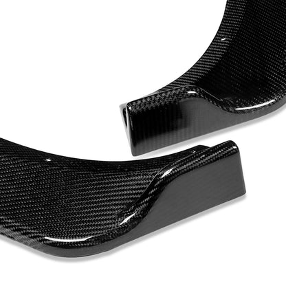 LIP FRONTAL 09-11 BMW - FITS ONLY 328I, 328I XDRIVE, 335D, 335I, 335 X DRIVE SEDAN MODELS - DOES NOT FIT M3, M-TECH, AND M-SPORT BUMPERS - REQUIRES DRILLING  BUMPER FOR INSTALLATION - 3PC - REAL CARBON FIBER