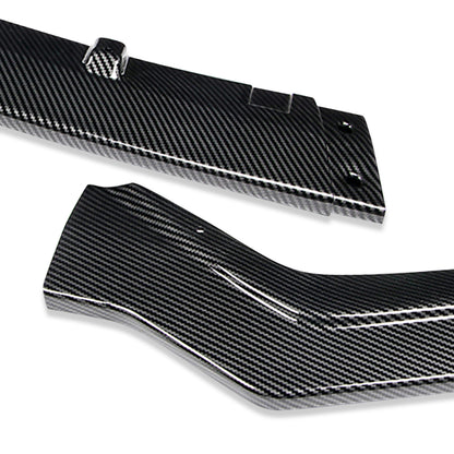 LIP FRONTAL 18-22 INFINITI Q50 - FITS SPORT MODEL ONLY - REQUIRES DRILLING BUMPER FOR INSTALLATION - 3PC - CARBON FIBER LOOK
