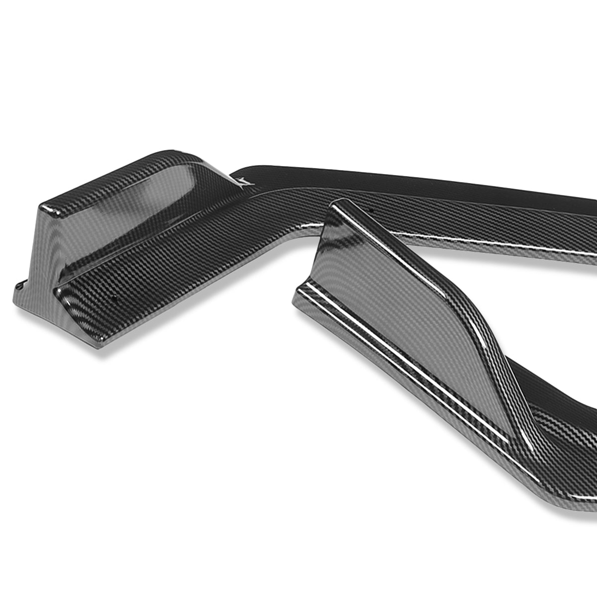 LIP FRONTAL 18-22 INFINITI Q50 - FITS SPORT MODEL ONLY - REQUIRES DRILLING BUMPER FOR INSTALLATION - 3PC - CARBON FIBER LOOK