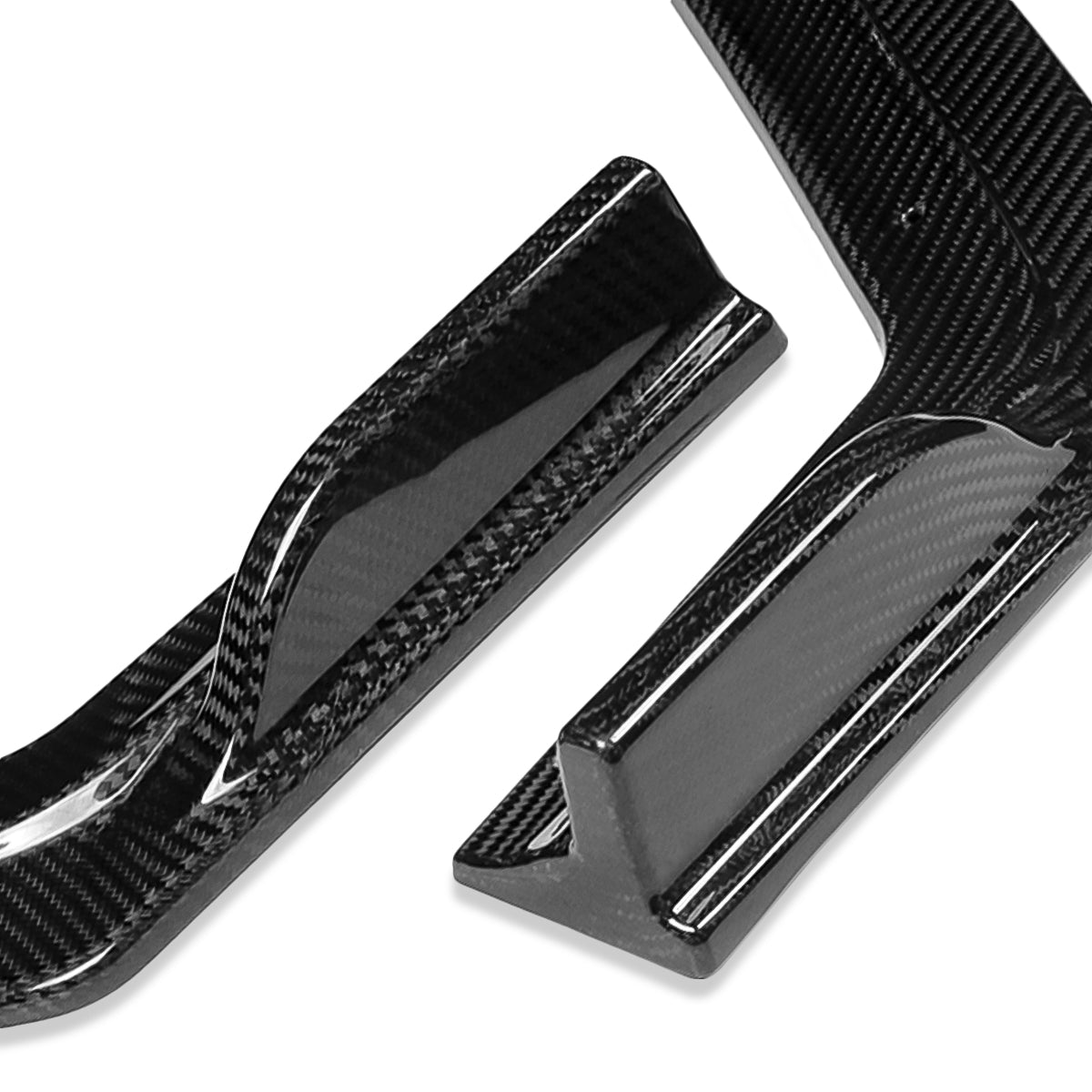 LIP FRONTAL 18-22 INFINITI Q50 - FITS SPORT MODEL ONLY - REQUIRES DRILLING BUMPER FOR INSTALLATION - 3PC - REAL CARBON FIBER