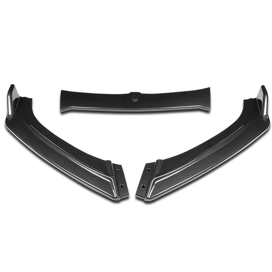 LIP FRONTAL 13-18 CHEVY MALIBU - REQUIRES DRILLING BUMPER FOR INSTALLATION - 3PC - CARBON FIBER LOOK