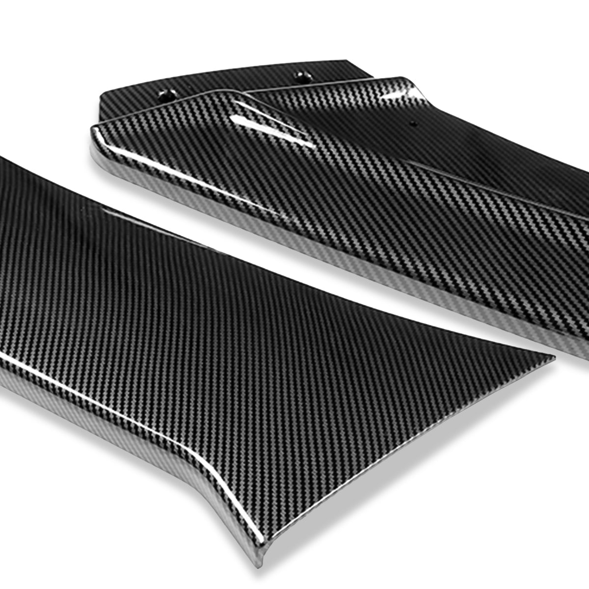 LIP FRONTAL 13-18 CHEVY MALIBU - REQUIRES DRILLING BUMPER FOR INSTALLATION - 3PC - CARBON FIBER LOOK
