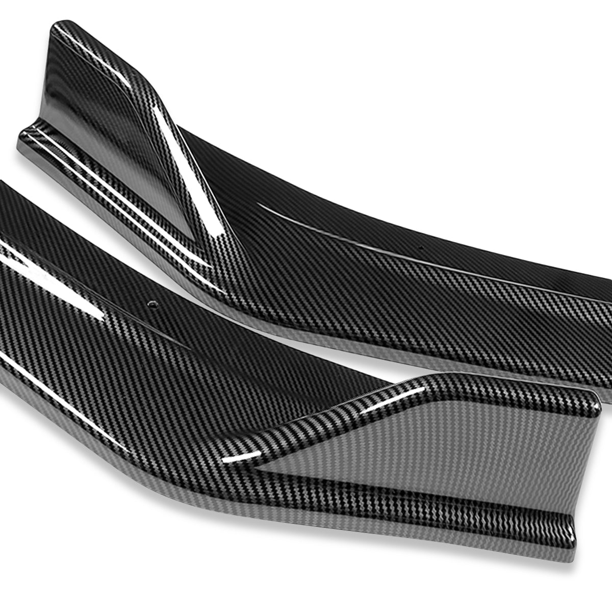 LIP FRONTAL 13-18 CHEVY MALIBU - REQUIRES DRILLING BUMPER FOR INSTALLATION - 3PC - CARBON FIBER LOOK