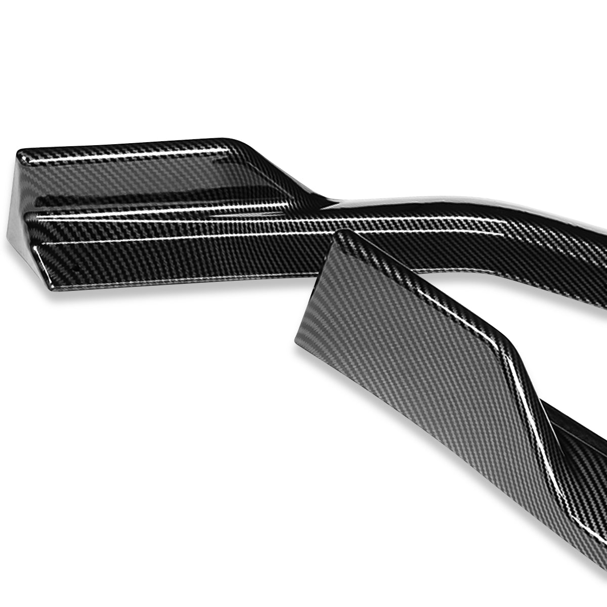 LIP FRONTAL 18-20 MUSTANG - FITS SPORT MODEL ONLY - REQUIRES DRILLING BUMPER FOR INSTALLATION - 3PC - CARBOB FIBER LOOK
