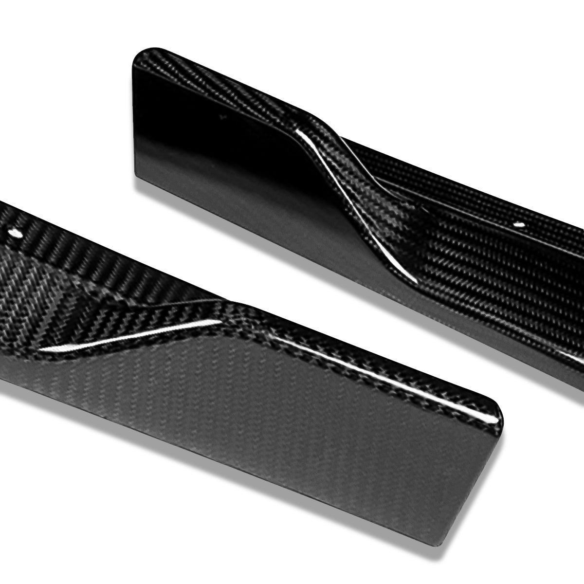 LIP FRONTAL 18-20 MUSTANG - FITS SPORT MODEL ONLY - REQUIRES DRILLING BUMPER FOR INSTALLATION - 3PC - REAL CARBON FIBER