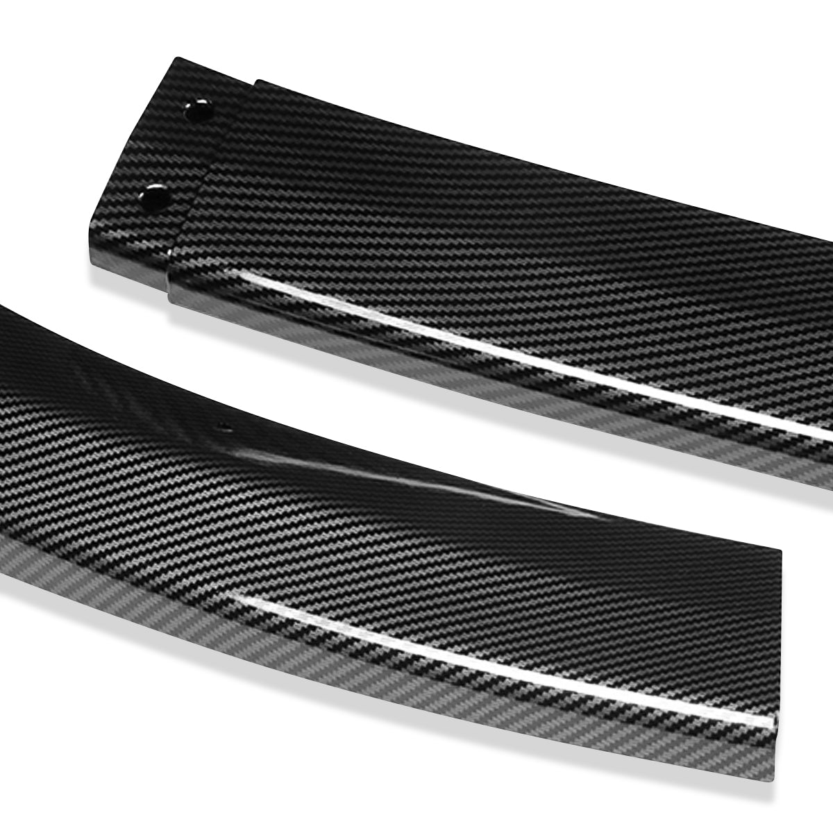 LIP FRONTAL 08-10 SUBARU IMPREZA WRX STI - REQUIRES DRILLING BUMPER FOR INSTALLATION - 3PC - CARBON FIBER LOOK