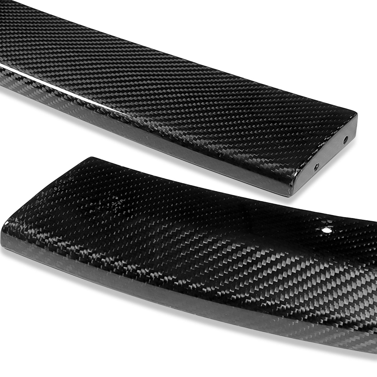 LIP FRONTAL 08-10 SUBARU IMPREZA WRX STI - REQUIRES DRILLING BUMPER FOR INSTALLATION - 3PC - REAL CARBON FIBER