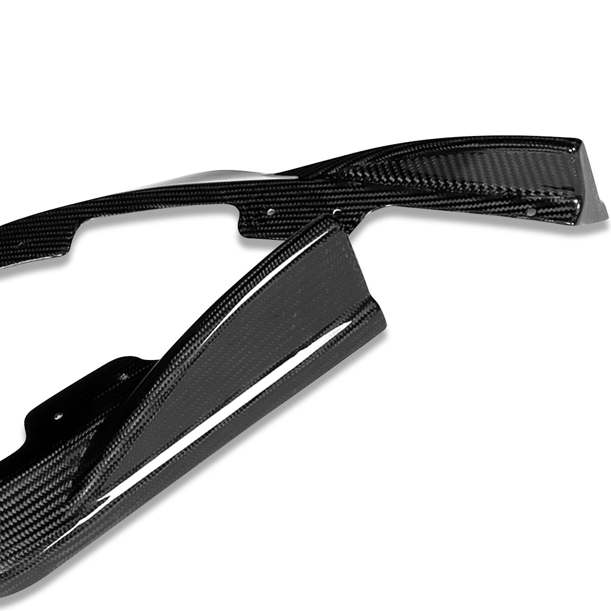 LIP FRONTAL 08-10 SUBARU IMPREZA WRX STI - REQUIRES DRILLING BUMPER FOR INSTALLATION - 3PC - REAL CARBON FIBER