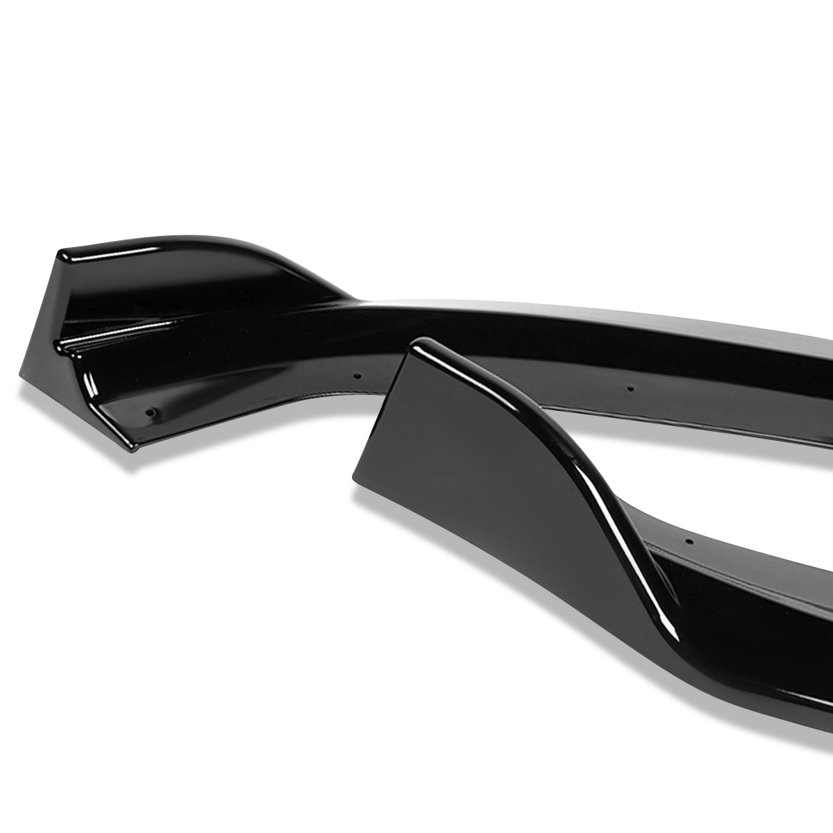 LIP FRONTAL 17-20 AUDI A3, S3 - FITS PREMIUM PLUS, S-LINE ONLY - REQUIRES DRILLING BUMPER FOR INSTALLATION - 3PC - PAINTED GLOSS BLACK