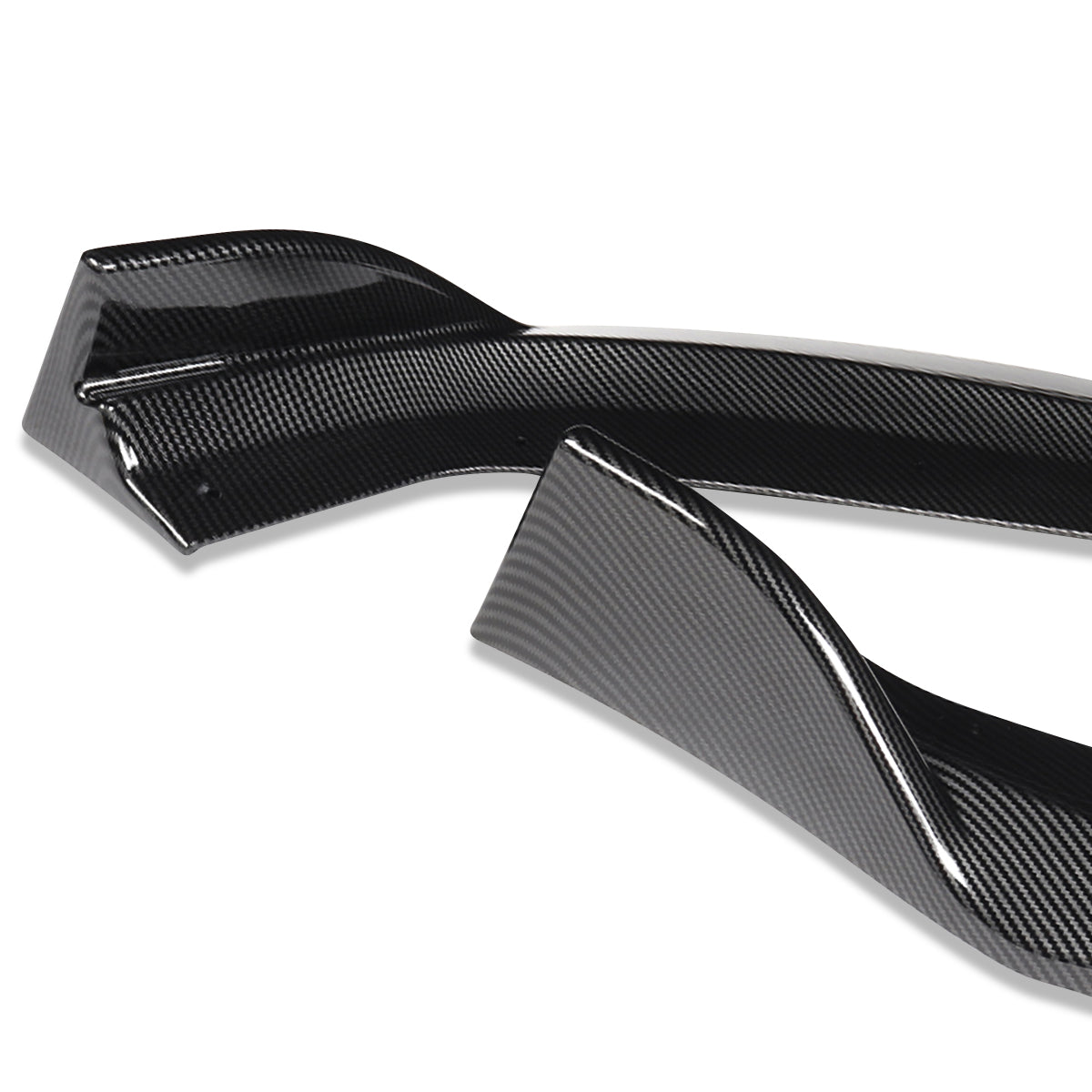 LIP FRONTAL 17-20 AUDI A3, S3 - FITS PREMIUM PLUS, S-LINE ONLY - REQUIRES DRILLING BUMPER FOR INSTALLATION 3PC- CARBON FIBER LOOK