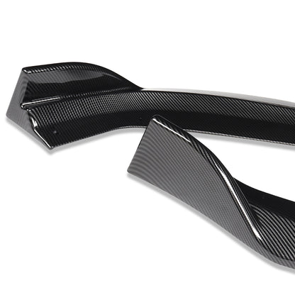 LIP FRONTAL 17-20 AUDI A3, S3 - FITS PREMIUM PLUS, S-LINE ONLY - REQUIRES DRILLING BUMPER FOR INSTALLATION 3PC- CARBON FIBER LOOK