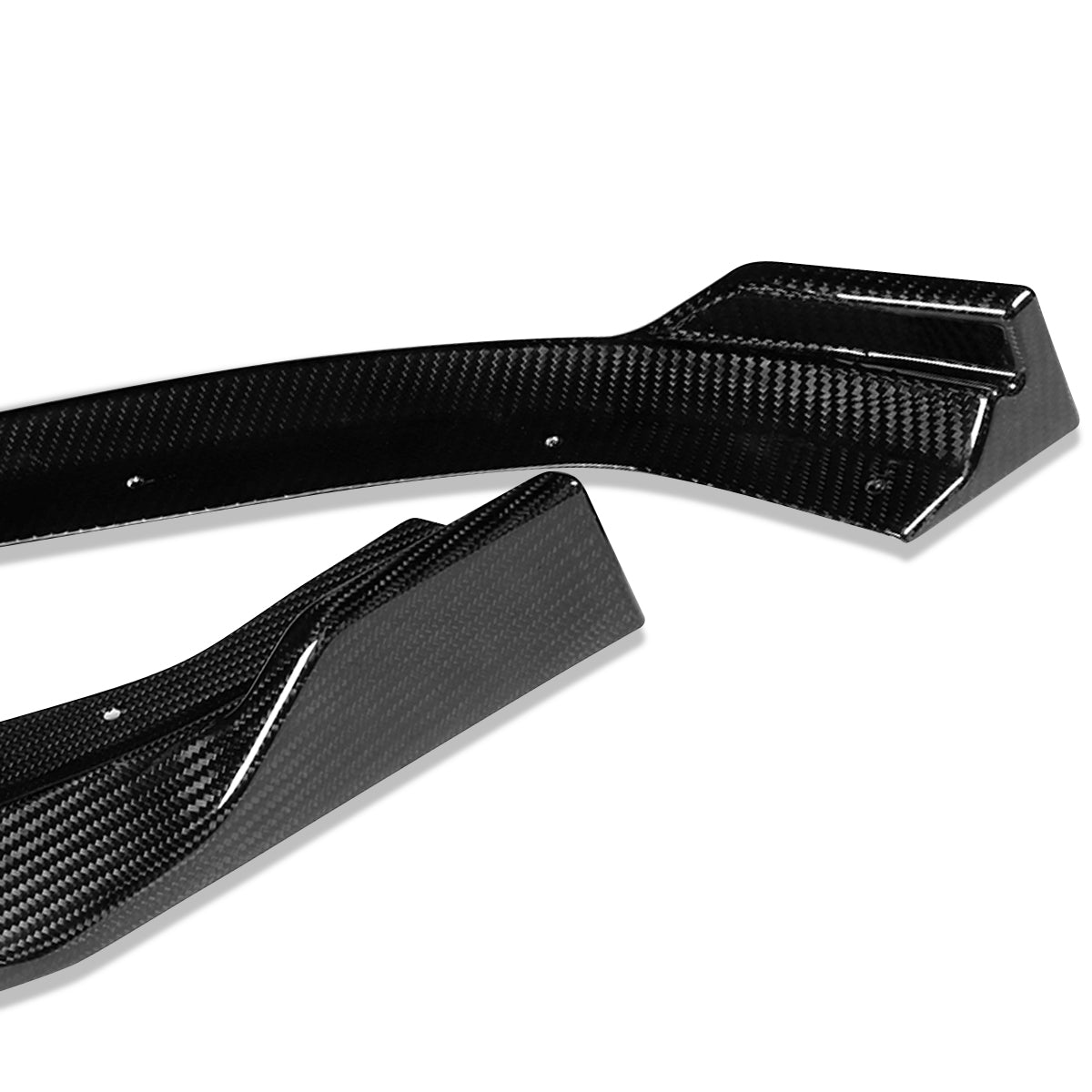 LIP FRONTAL 17-20 AUDI A3, S3 - FITS PREMIUM PLUS, S-LINE ONLY - REQUIRES DRILLING BUMPER FOR INSTALLATION - 3PC - REAL CARBON FIBER