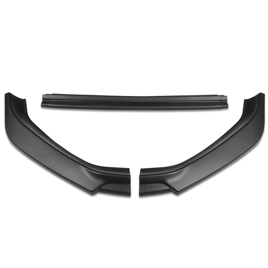 LIP FRONTAL 18-21 VOLKSWAGEN GOLF - DOES NOT FIT GTI, R, R-LINE - REQUIRES DRILLING BUMPER FOR INSTALLATION - 3 PC - MATTE BLACK