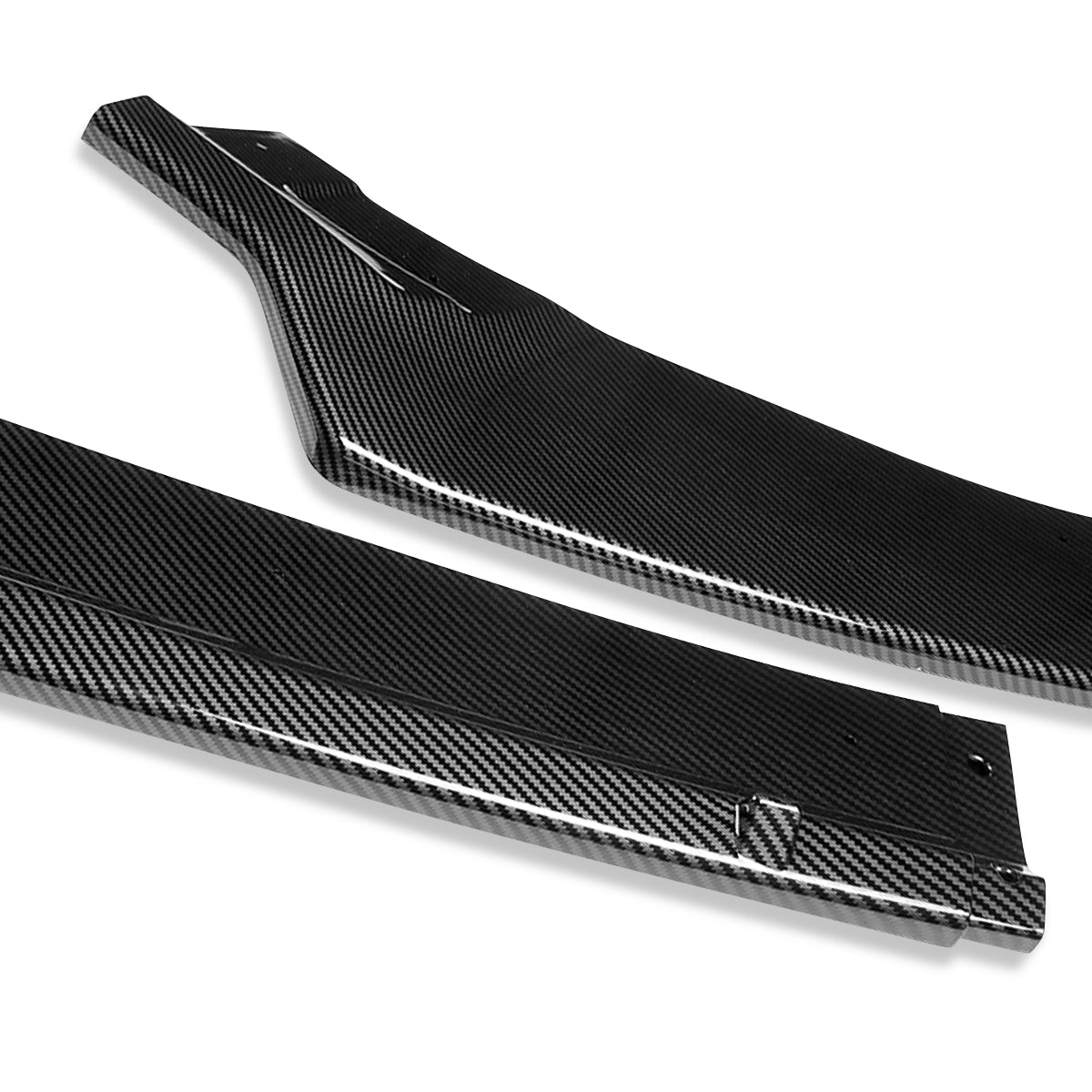 LIP FRONTAL 14-20 VOLKSWAGEN GOLF - FITS GTI, R, R-LINE ONLY - REQUIRES DRILLING BUMPER FOR IINSTALLATION - 3PC - CARBON FIBER LOOK