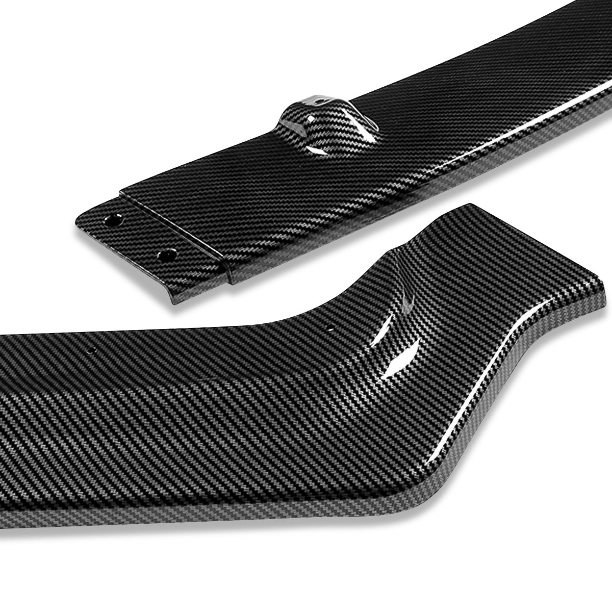 LIP FRONTAL 17-20 INFINITI Q60 COUPE - REQUIRES DRILLING BUMPER FOR INSTALLATION - 3PC - CARBON FIBER LOOK