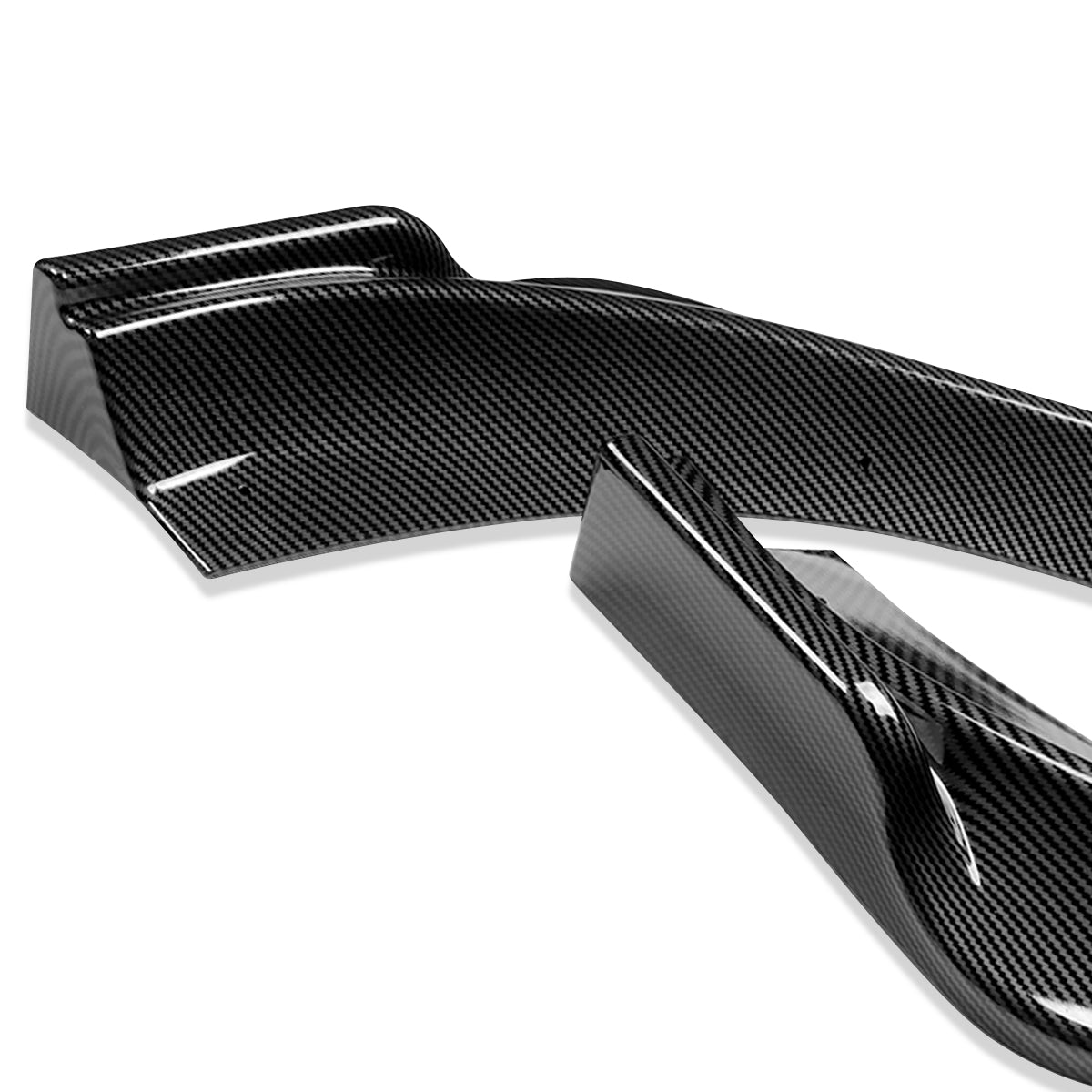 LIP FRONTAL 13-16 HYUNDAI GENESIS COUPE - REQUIRES DRILLING BUMPER FOR INSTALLATION - 3PC - CARBON FIBER LOOK