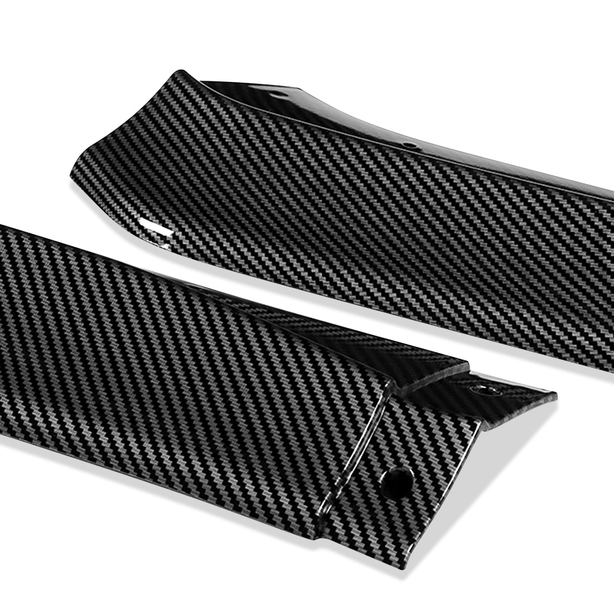 LIP FRONTAL 13-15 HONDA CIVIC SEDAN - EXCLUDES SI - REQUIRES DRILLING BUMPER FOR INSTALLATION - 3PC - CARBON FIBER LOOK