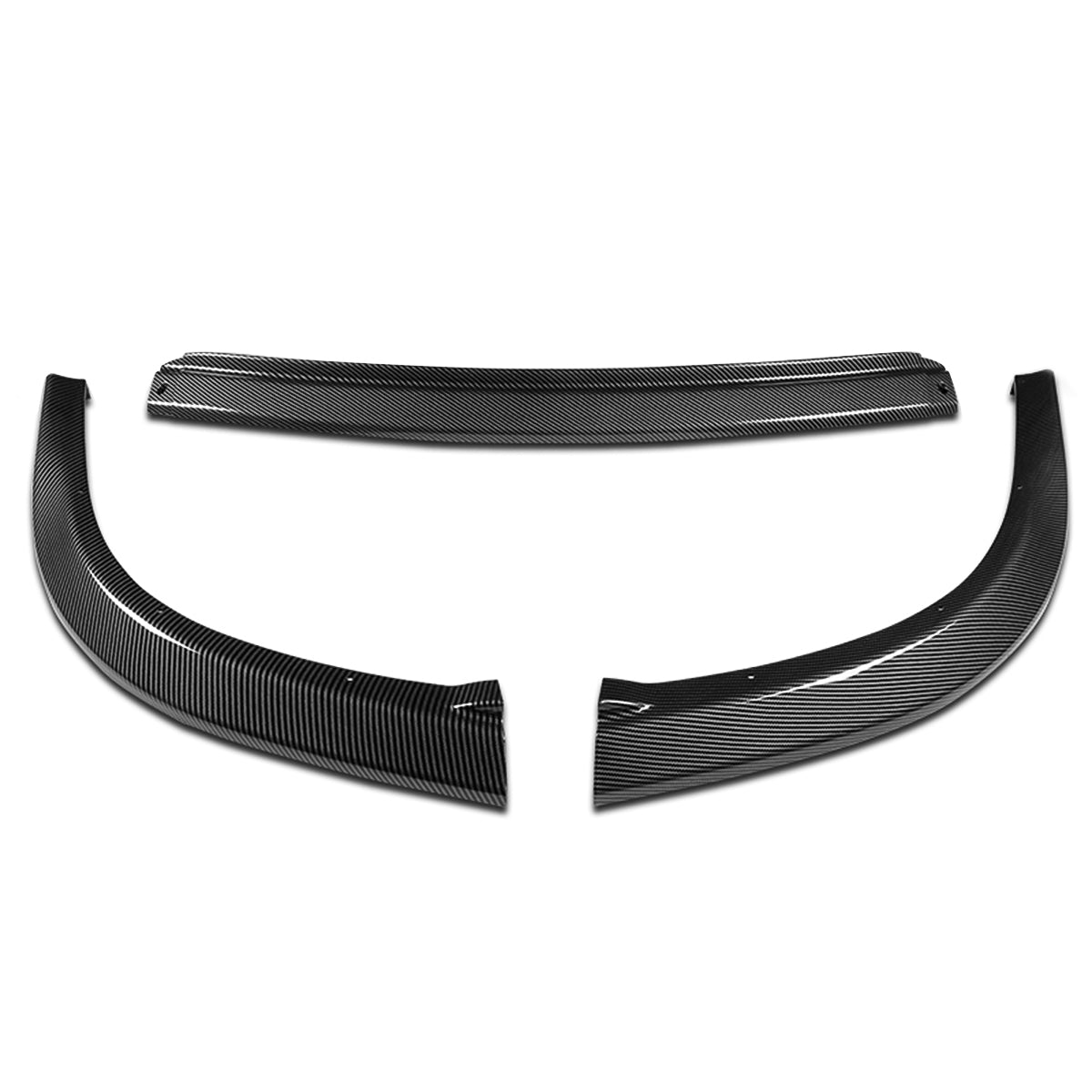 LIP FRONTAL 06-07 SUBARU IMPREZA WRX STI - REQUIRES DRILLING BUMPER FOR INSTALLATION - 3PC - CARBON FIBER LOOK