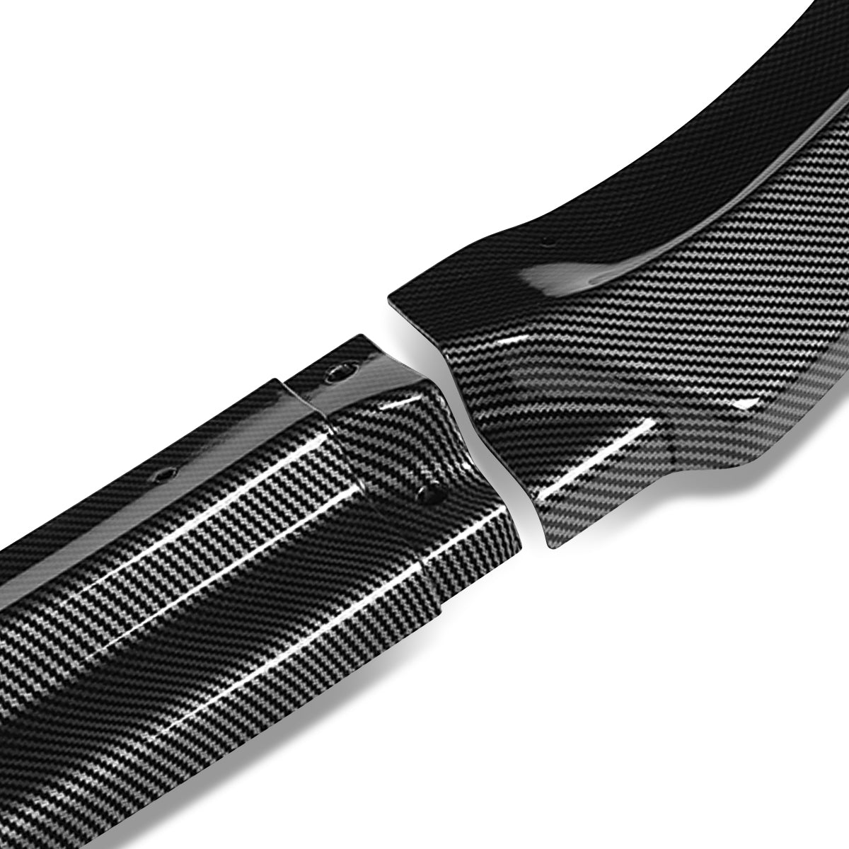 LIP FRONTAL 16-21 HONDA CIVIC - REQUIRES DRILLING BUMPER FOR INSTALLATION - 3PC - CARBON FIBER LOOK