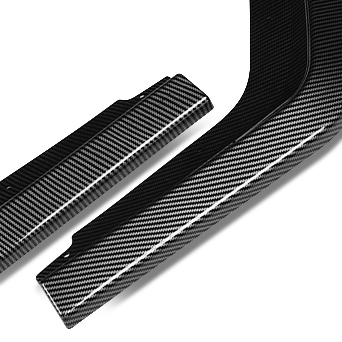LIP FRONTAL 16-21 HONDA CIVIC - REQUIRES DRILLING BUMPER FOR INSTALLATION - 3PC - CARBON FIBER LOOK