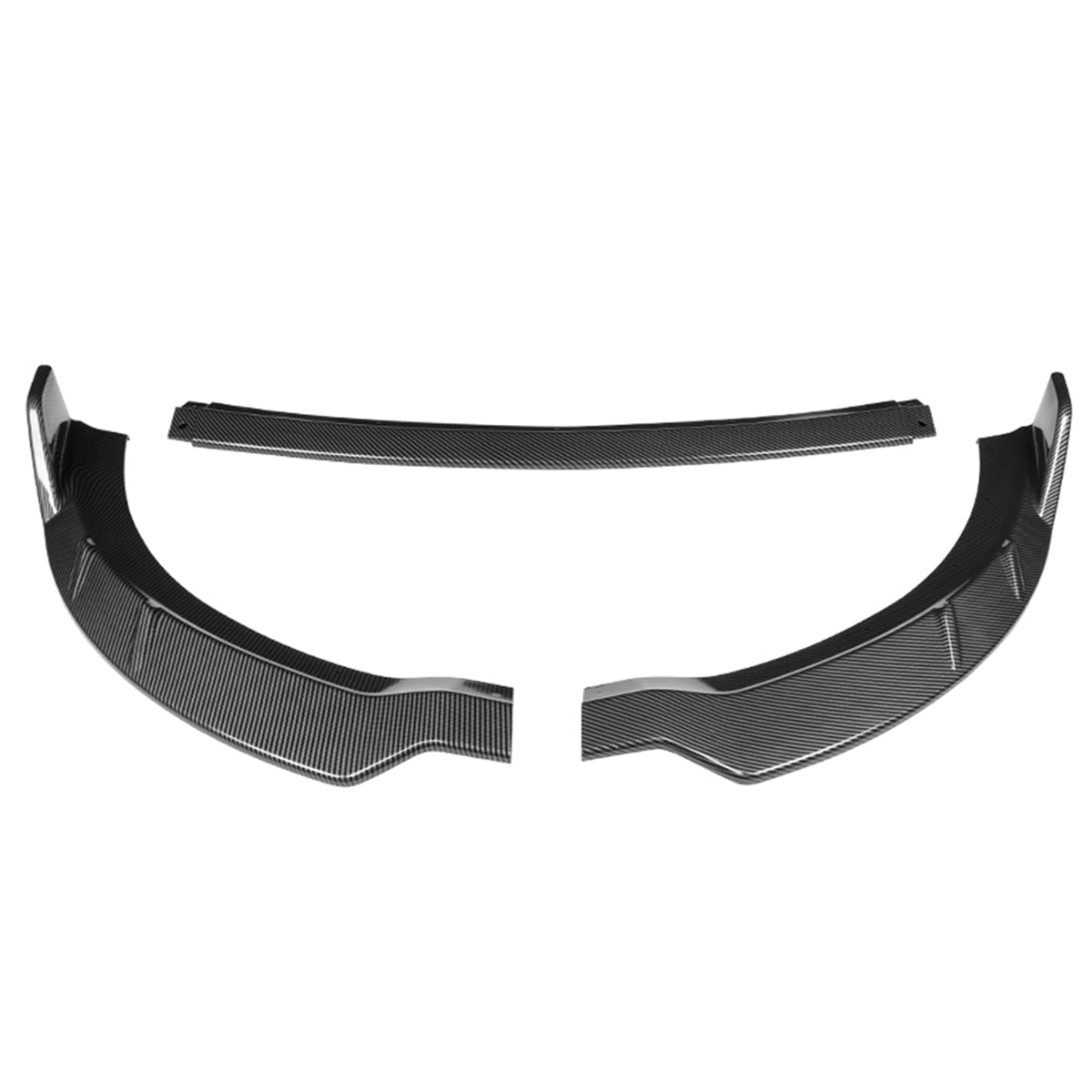 LIP FRONTAL 15-22 DODGE CHARGER - REQUIRES DRILLING BUMPER FOR INSTALLATION - 3PC - CARBON FIBER LOOK