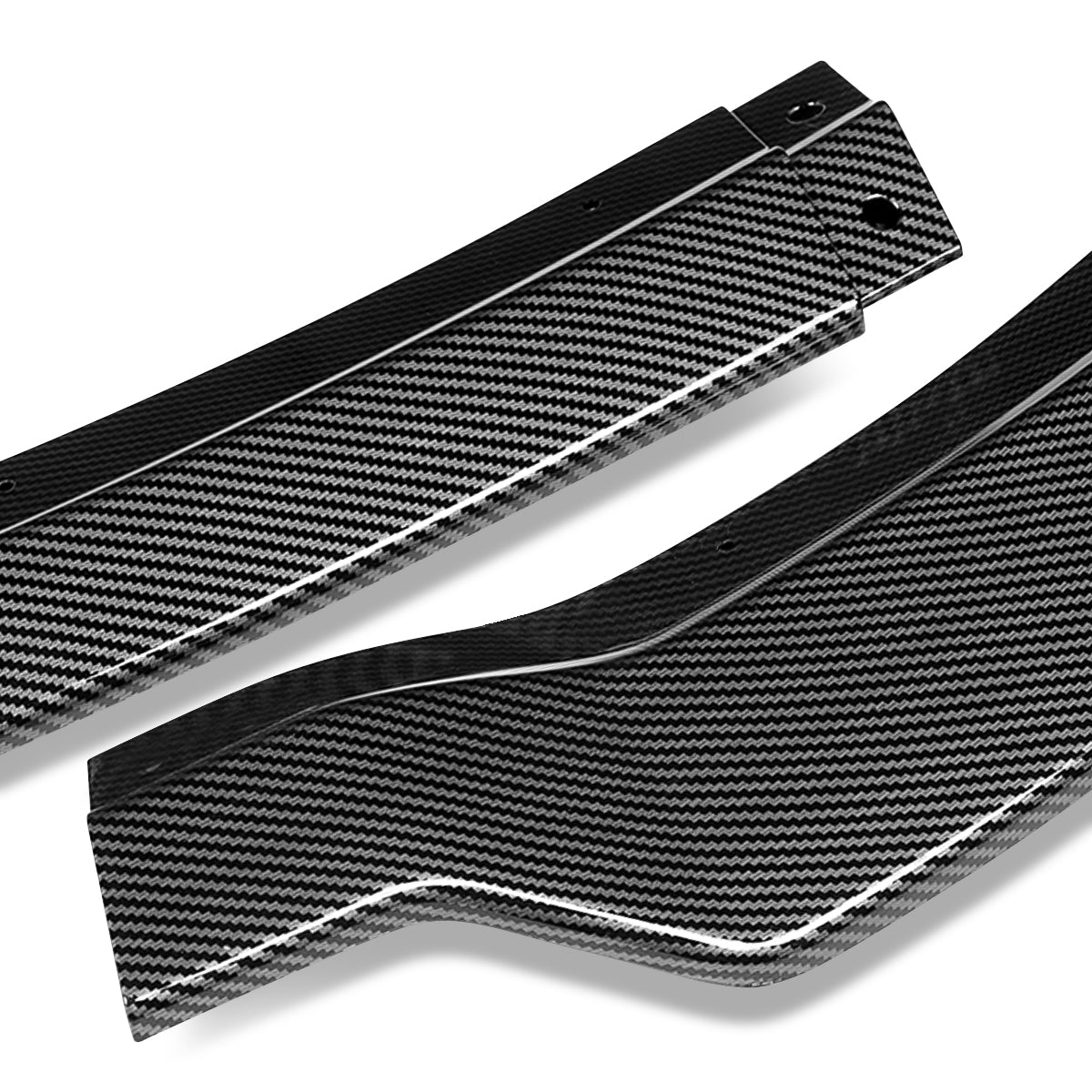 LIP FRONTAL 15-22 DODGE CHARGER - REQUIRES DRILLING BUMPER FOR INSTALLATION - 3PC - CARBON FIBER LOOK