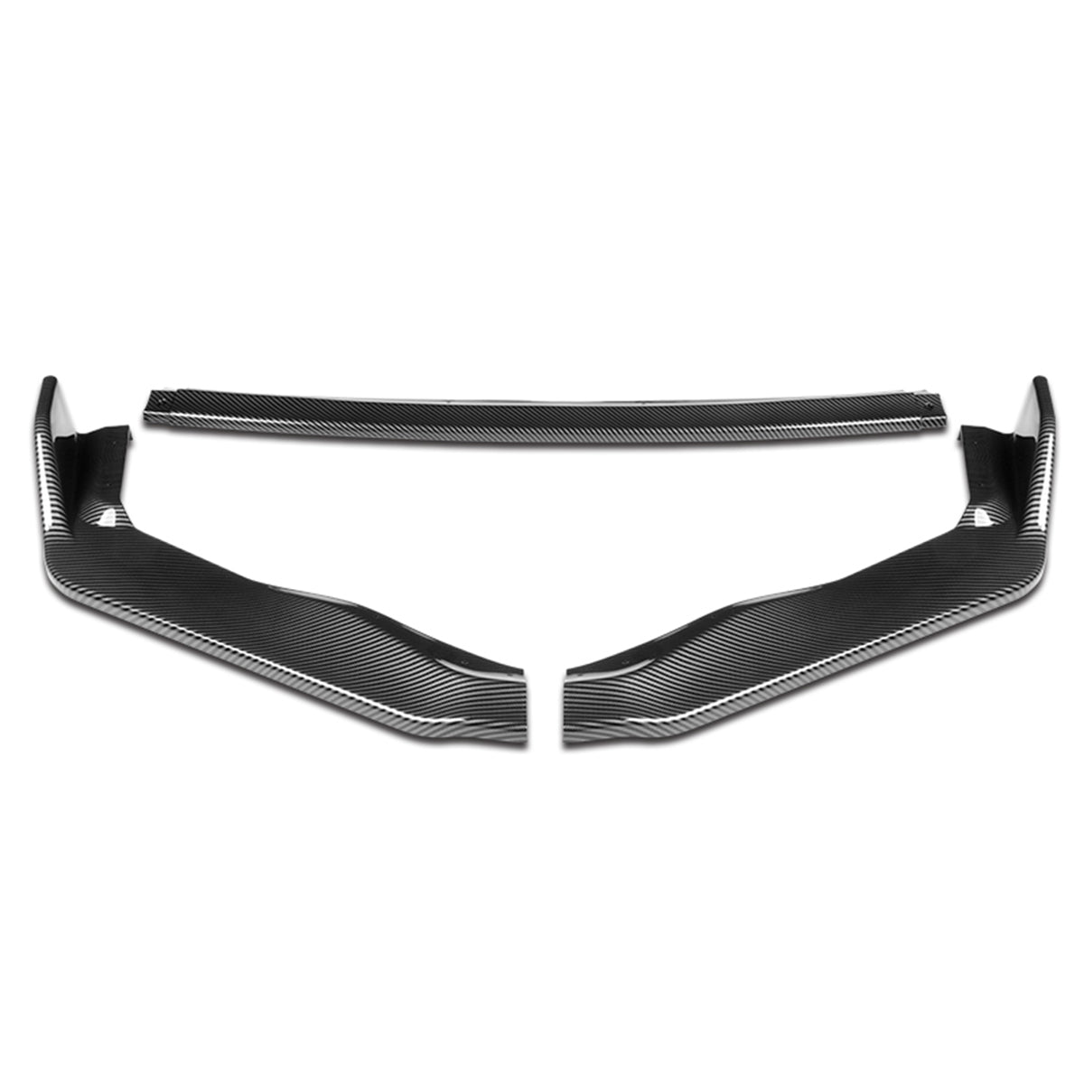 LIP FRONTAL 17-20 LEXUS IS200T, IS300, IS350 - REQUIRES DRILLING BUMPER FOR INSTALLATION - 3PC - CARBON FIBER LOOK