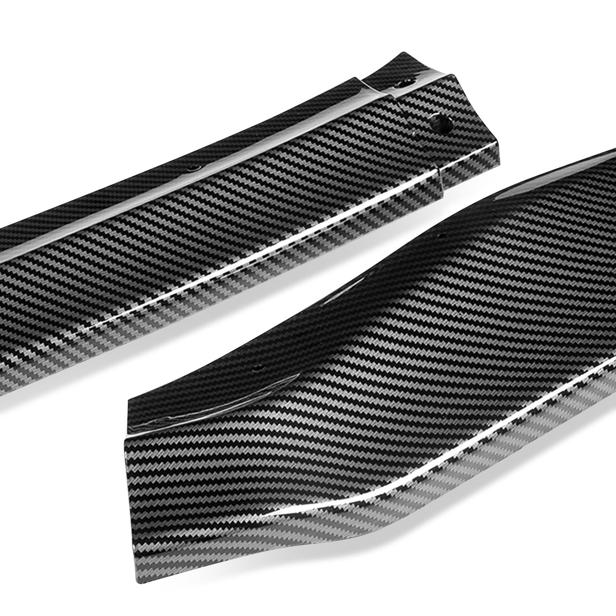 LIP FRONTAL 17-20 LEXUS IS200T, IS300, IS350 - REQUIRES DRILLING BUMPER FOR INSTALLATION - 3PC - CARBON FIBER LOOK