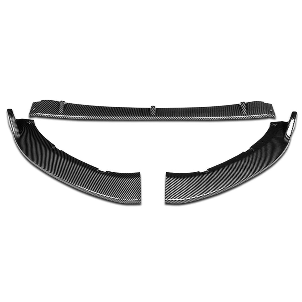 LIP FRONTAL 16-22 MAZDA MIATA - REQUIRES DRILLING BUMPER FOR INSTALLATION - 3PC - CARBON FIBER LOOK