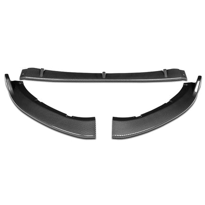 LIP FRONTAL 16-22 MAZDA MIATA - REQUIRES DRILLING BUMPER FOR INSTALLATION - 3PC - CARBON FIBER LOOK