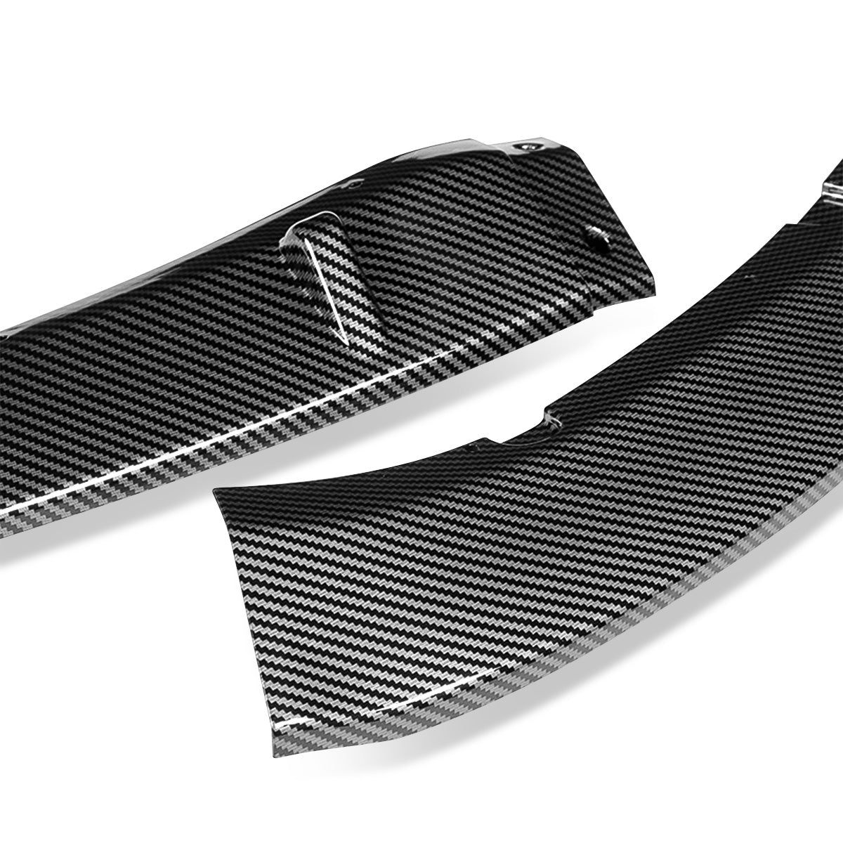 LIP FRONTAL 16-22 MAZDA MIATA - REQUIRES DRILLING BUMPER FOR INSTALLATION - 3PC - CARBON FIBER LOOK