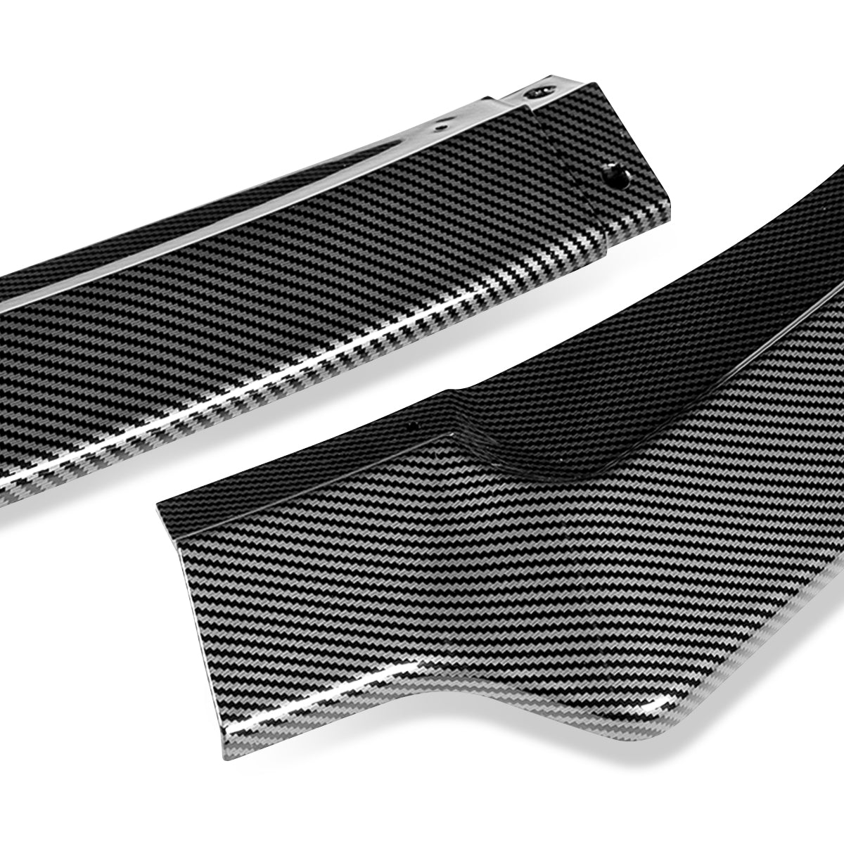 LIP FRONTAL 19-22 KIA STINGER - REQUIRES DRILLING BUMPER FOR INSTALLATION - 3PC - CARBON FIBER LOOK