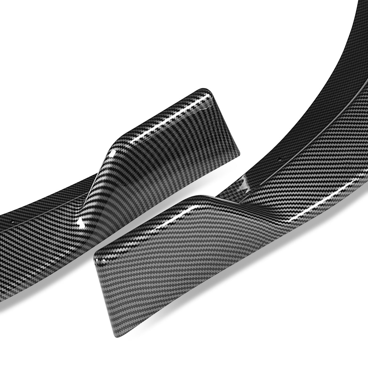 LIP FRONTAL 19-22 KIA STINGER - REQUIRES DRILLING BUMPER FOR INSTALLATION - 3PC - CARBON FIBER LOOK