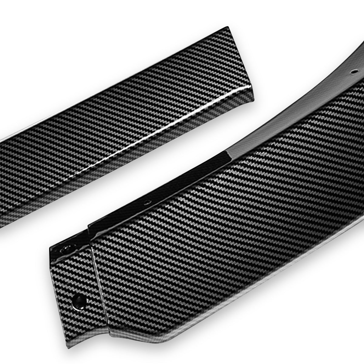 LIP FRONTAL 16-22 MAZDA MIATA - REQUIRES DRILLING BUMPER FOR INSTALLATION - 3PC - CARBON FIBER LOOK