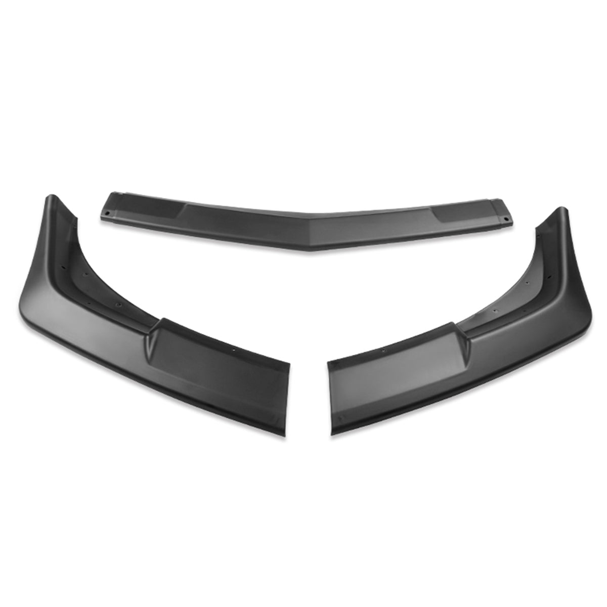 LIP FRONTAL 14-15 CHEVY CAMARO - ONLY FITS SS, Z28, V8, MODELS ONLY - REQUIRES DRILLING BUMPER FOR INSTALLATION - 3PC - MATTE BLACK