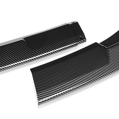 LIP FRONTAL 14-15 CHEVY CAMARO - ONLY FITS SS, Z28, V8, MODELS ONLY - REQUIRES DRILLING BUMPER FOR INSTALLATION - 3PC - CARBON FIBER LOOK