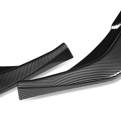 LIP FRONTAL 14-15 CHEVY CAMARO - ONLY FITS SS, Z28, V8, MODELS ONLY - REQUIRES DRILLING BUMPER FOR INSTALLATION - 3PC - CARBON FIBER LOOK