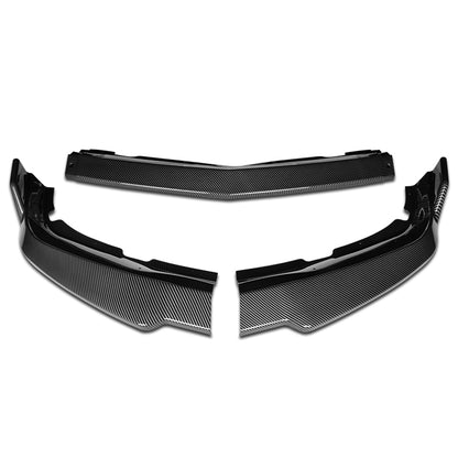 LIP FRONTAL 11-14 DODGE CHARGER - REQUIRES DRILLING BUMPER FOR INSTALLATION - 3PC - CARBON FIBER LOOK