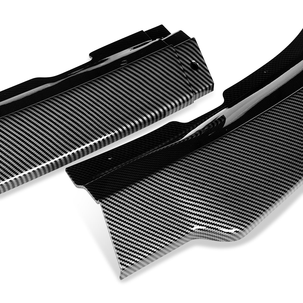 LIP FRONTAL 11-14 DODGE CHARGER - REQUIRES DRILLING BUMPER FOR INSTALLATION - 3PC - CARBON FIBER LOOK