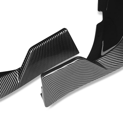 LIP FRONTAL 11-14 DODGE CHARGER - REQUIRES DRILLING BUMPER FOR INSTALLATION - 3PC - CARBON FIBER LOOK