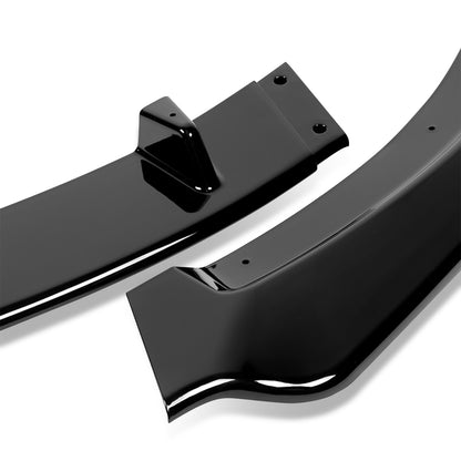 LIP FRONTAL 09-13 MAZDA MX-5 MIATA - REQUIRES DRILLING BUMPER FOR INSTALLATION - 3PC - PAINTED GLOSS BLACK