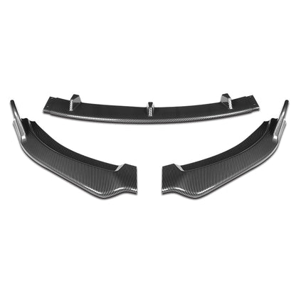 LIP FRONTAL 09-13 MAZDA MX-5 MIATA - REQUIRES DRILLING BUMPER FOR INSTALLATION - 3PC - CARBON FIBER LOOK