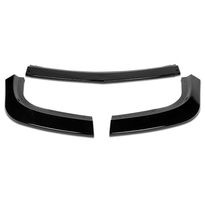 LIP FRONTAL 15-22 DODGE CHALLENGER SXT - REQUIRES DRILLING BUMPER FOR INSTALLATION - 3PC - PAINTED GLOSS BLACK