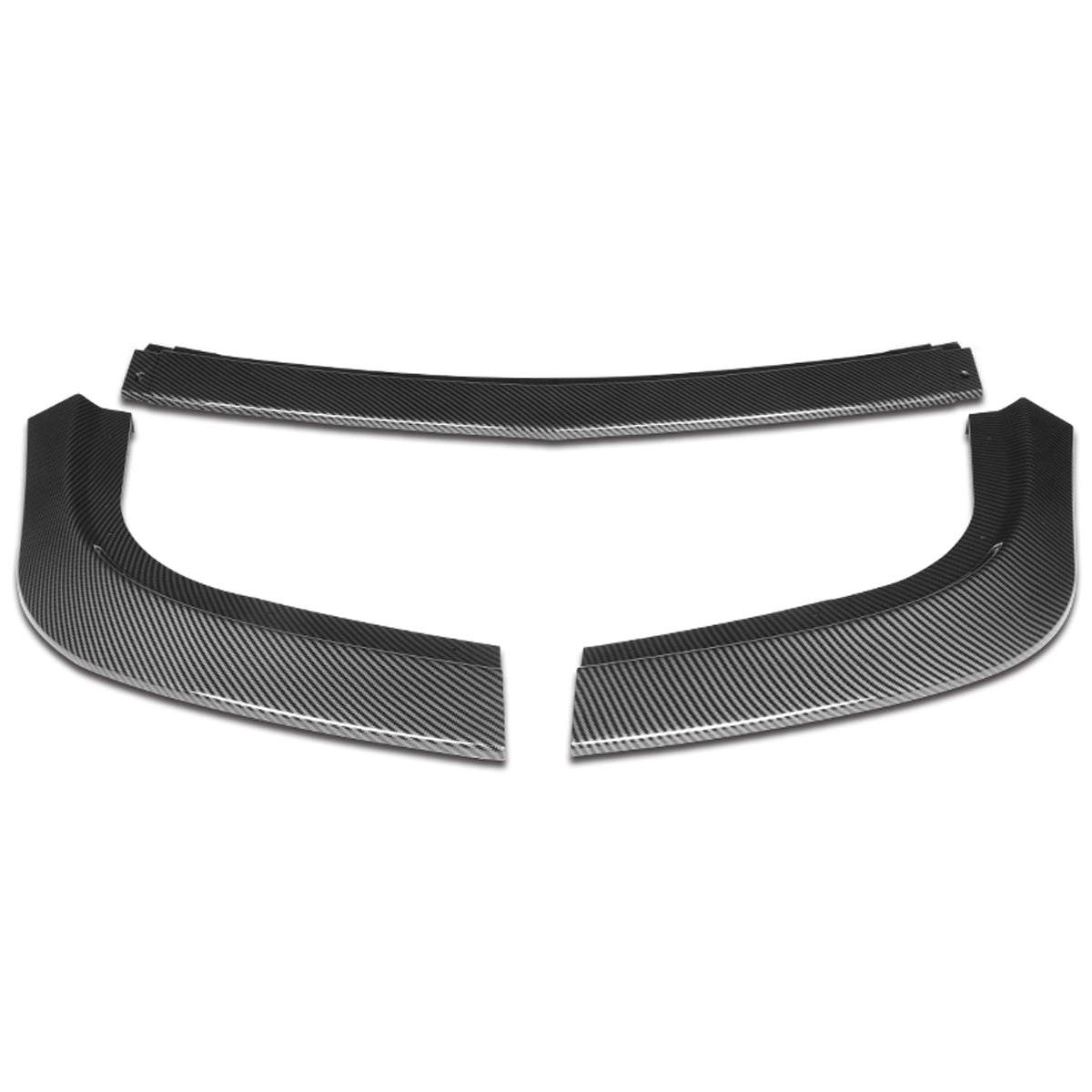 LIP FRONTAL 15-22 DODGE CHALLENGER SXT - REQUIRES DRILLING BUMPER FOR INSTALLATION - 3PC - CARBON FIBER LOOK