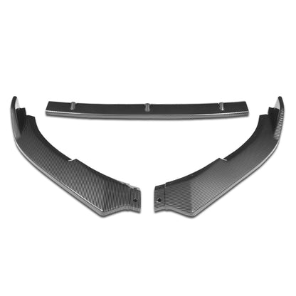 LIP FRONTAL 10-13 VOLKSWAGEN GOLF MK6 GTI - REQUIRES DRILLING BUMPER FOR INSTALLATION - 3PC - CARBON FIBER LOOK