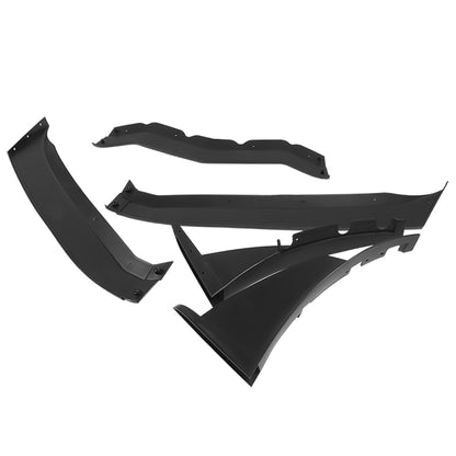LIP FRONTAL 14-19 CHAVROLET CORVETTE - EXCLUDES ZR1 MODELS - REQUIRES DRILLING BUMPER FOR INSTALLATION - 3PC - MATTE BLACK