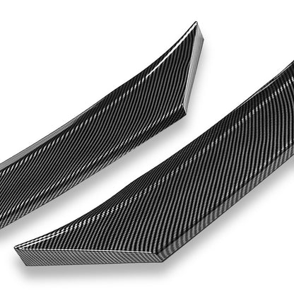 LIP FRONTAL 14-19 CHEVROLET CORVETTE - EXCLUDES ZR1 MODELS - REQUIRES DRILLING BUMPER FOR INSTALLATION - 3PC - CARBON FIBER LOOK